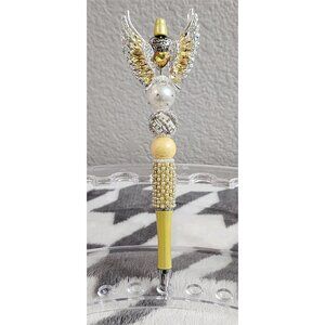 Beaded Angel Wing pen